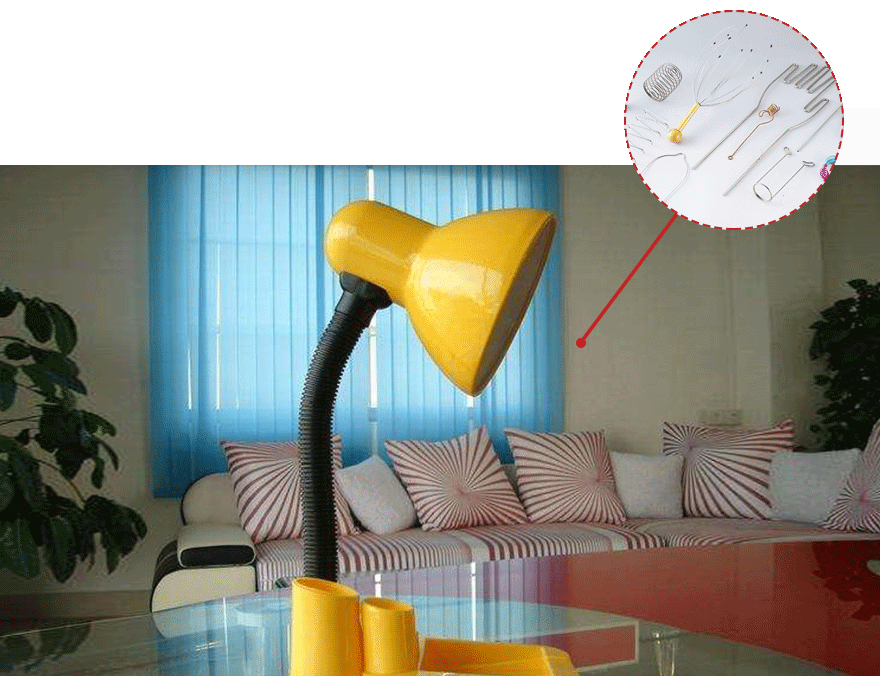 華爾賽彈簧應(yīng)用在文具臺燈